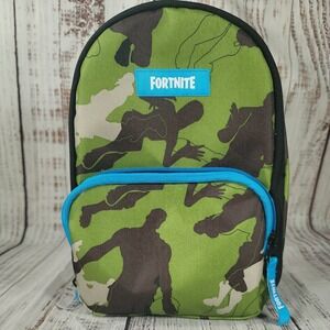 Fortnite Magnify Camouflage‎ Dual Compartment Insulated Lunch Box Bag Green